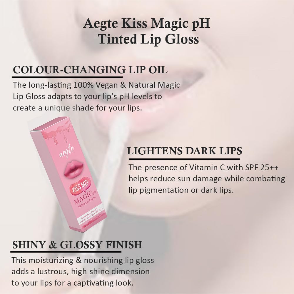 Aegte Kiss Magic pH Tinted Lip Gloss with SPF 25++