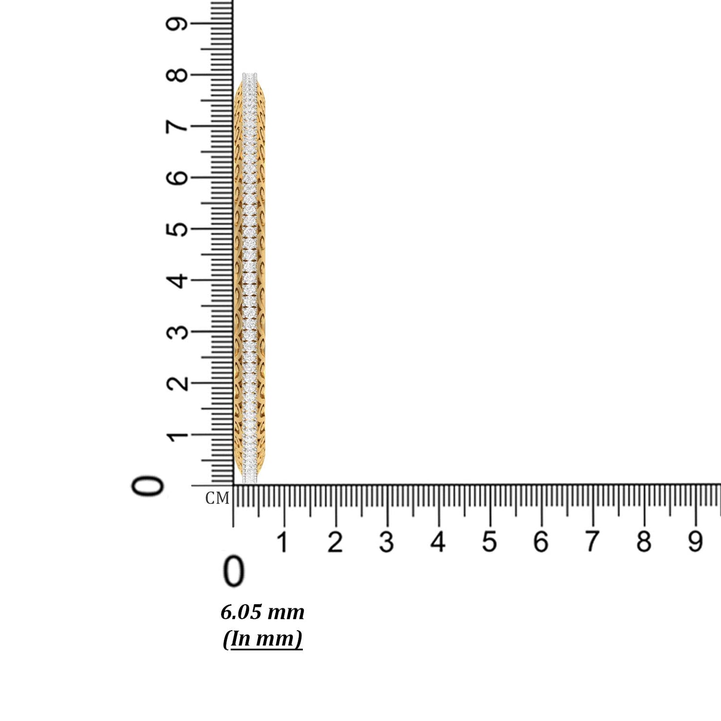 PC Jeweller 14k (585) Yellow Gold and Solitaire Bangle for Women