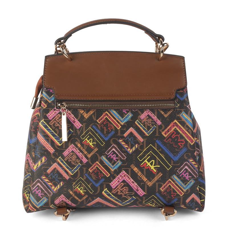 tresmode GESSA Brown Women's Vegan Leather Backpack