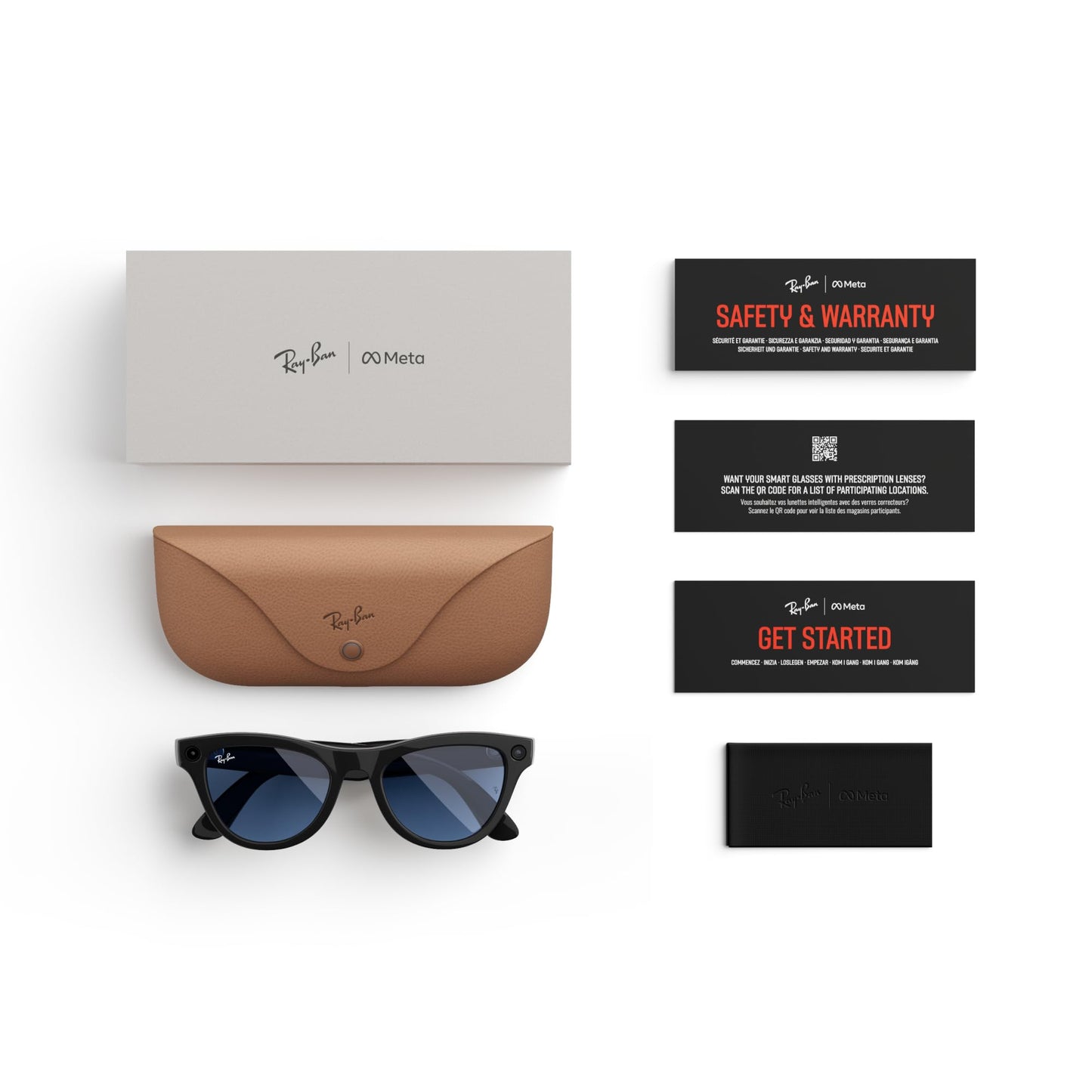 Ray-Ban | Meta Skyler (Gen 1) - Shiny Black, Transitions® Cerulean Blue Lenses