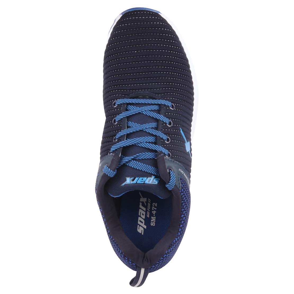 SPARX Trending & Stylish Men's Outdoor Sports/Walking/Running/gynmming Shoe SM-472 N.Blue R.Blue UK-7