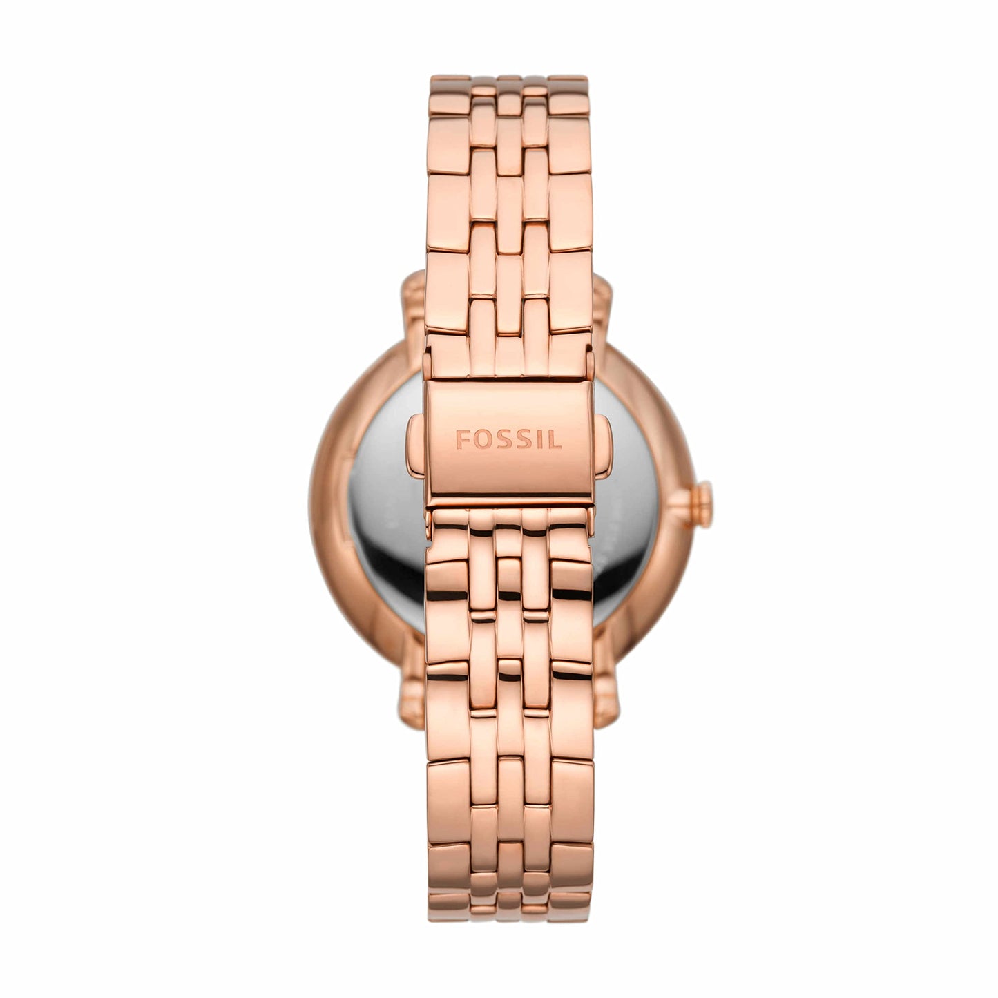 Fossil Jacqueline Analog Mother of Pearl Dial Women's Watch-ES5165 Stainless Steel, Rose Gold Strap