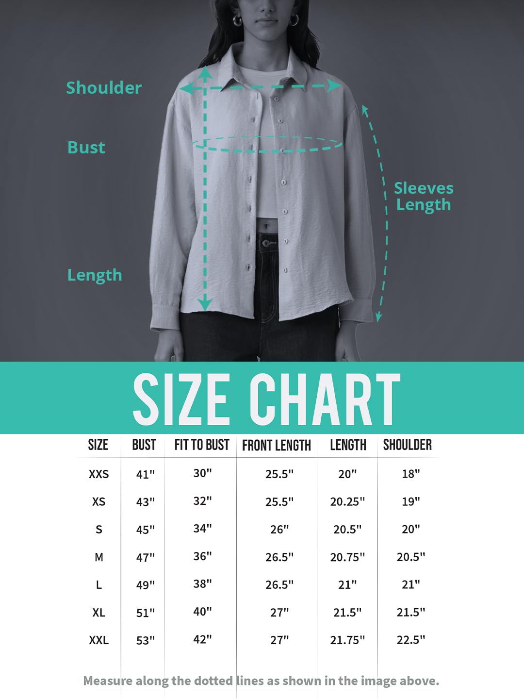 The Souled Store Cotton Linen: Beach Blue Women and Girls Long Sleeves Collared Neck Button Front Blue Embroidered Cotton Linen Boyfriend Shirts