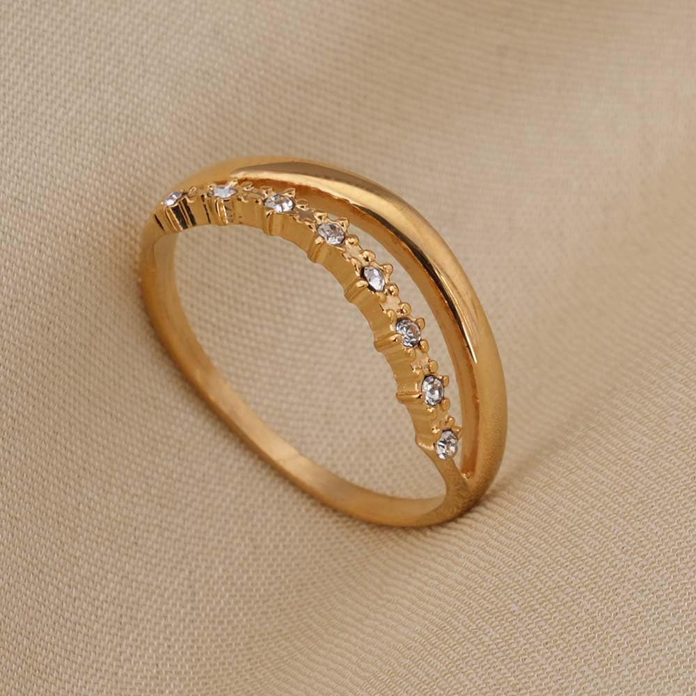 PALMONAS Vintage Ribbed Dome Ring