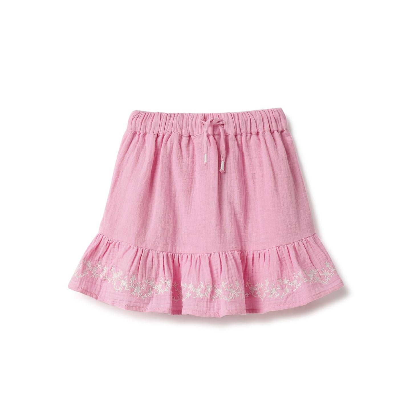 United Colors of Benetton Embroidered Regular Fit Ruffled Skirt