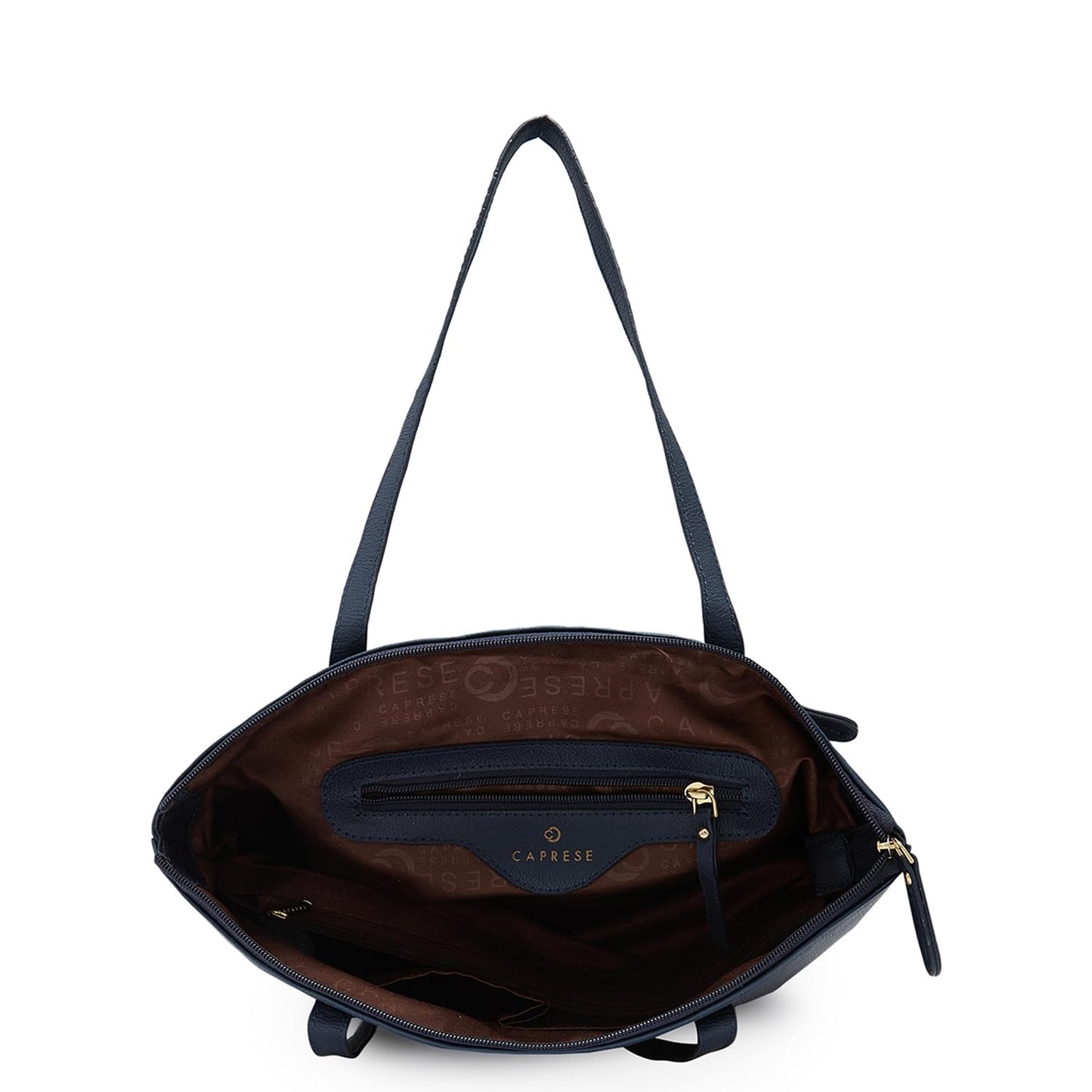 Caprese Viola Satchel, Navy-Medium | Chic & Stylish Handbag for Women with Multiple Compartments | Secure Top Zip | Perfect for Casual & Daily Use