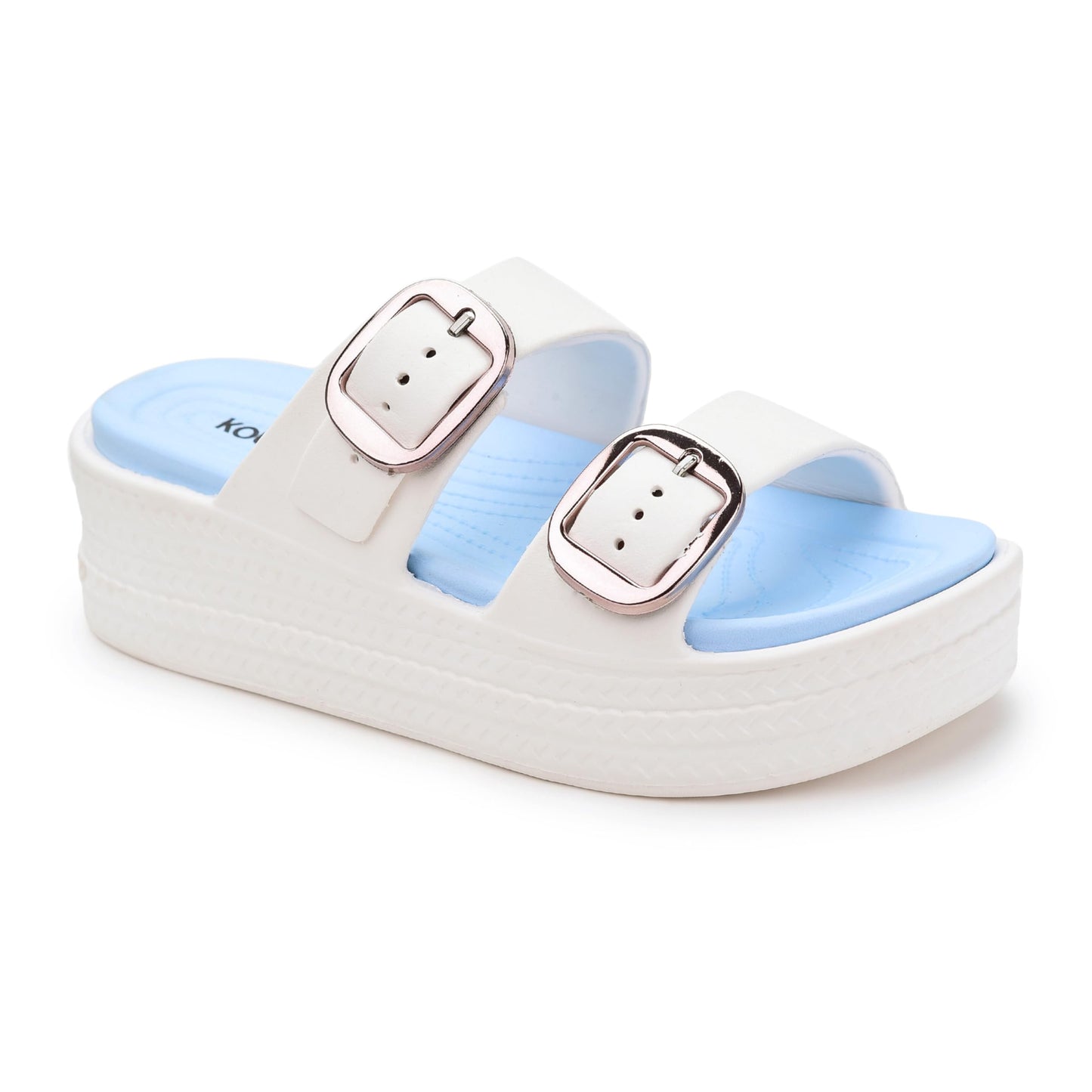 KOBURG Diva Sandals for Women | Durable | Lightweight | Daily | Stylish | Comfortable | Antiskid | Heels | Easy to Clean Sandals | Extra Soft Slide | EVA Sole KS-444