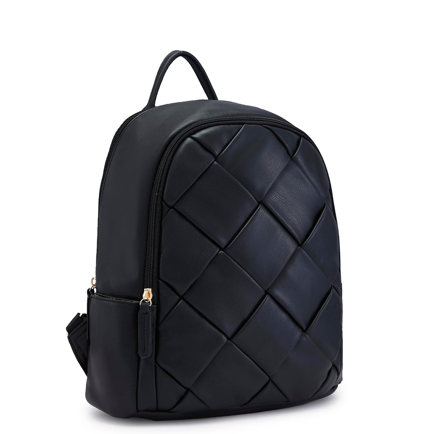 Caprese Merlin Casual Backpack, Medium | Fashion Backpack for Women with Adjustable Shoulder Strap & Secure Zip Closure | Spacious, Versatile for Everyday Outings and Travel (Black)