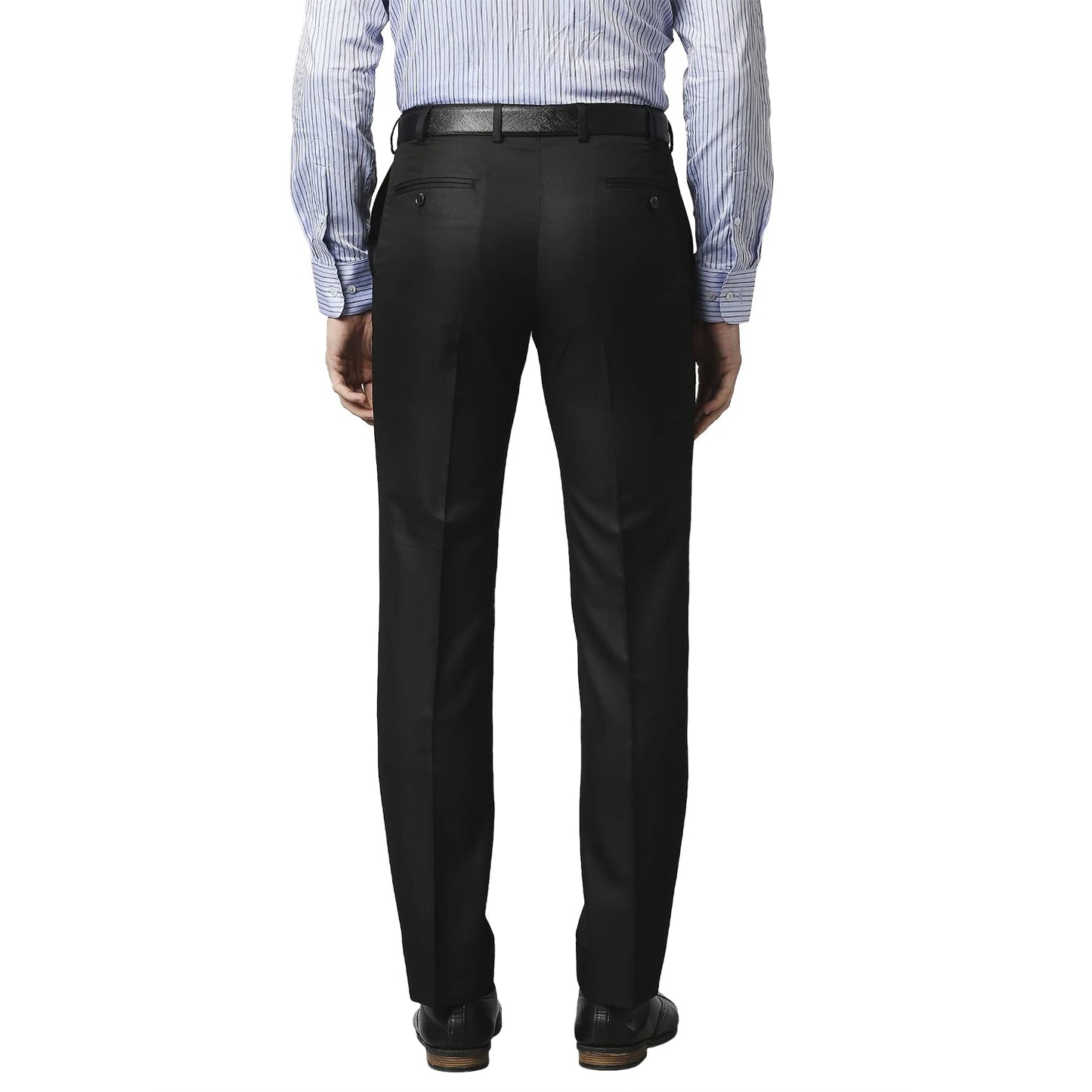 Park Avenue Black Trouser (Size: 34)-PMTX06505-K8