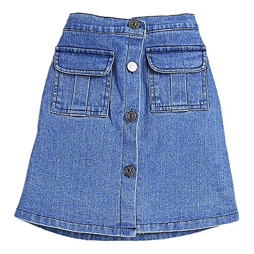 Hopscotch Girls Cotton Solid T-shirt and Skirt Set In Black Color For Ages 3-4 Years (JIG-3082399)