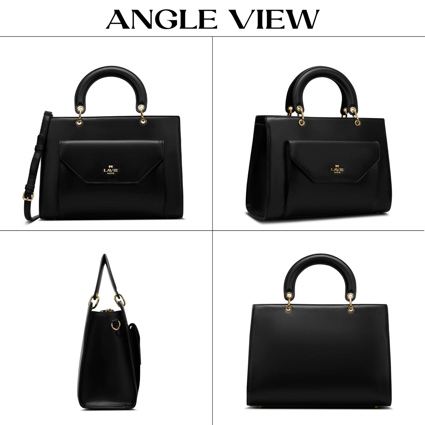 LAVIE PARIS Women's Pisa Box Satchel Bag | Satchel Handbag for Work | Ladies Purse | Stylish Shoulder Bag | Gift for Women