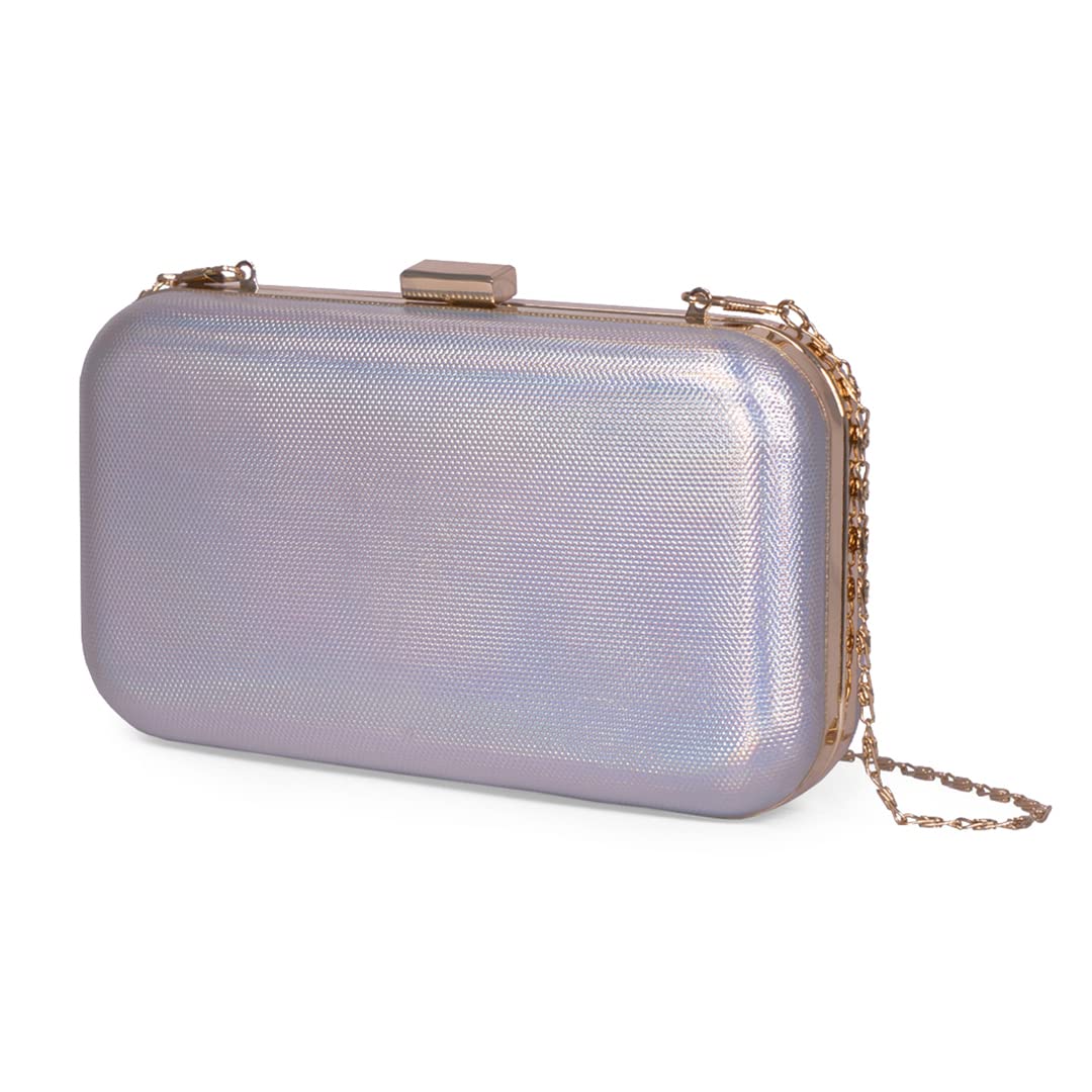 Modern Myth Light Wave Holographic Modern Party Clutch for Women