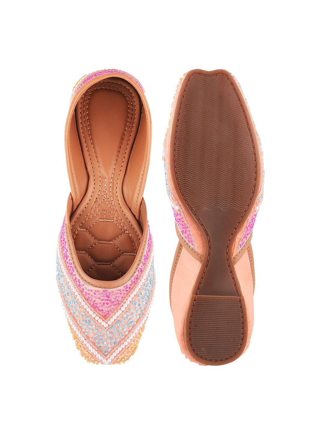 SilverArrow Women's Ember Glow Jutti Pink 6 UK