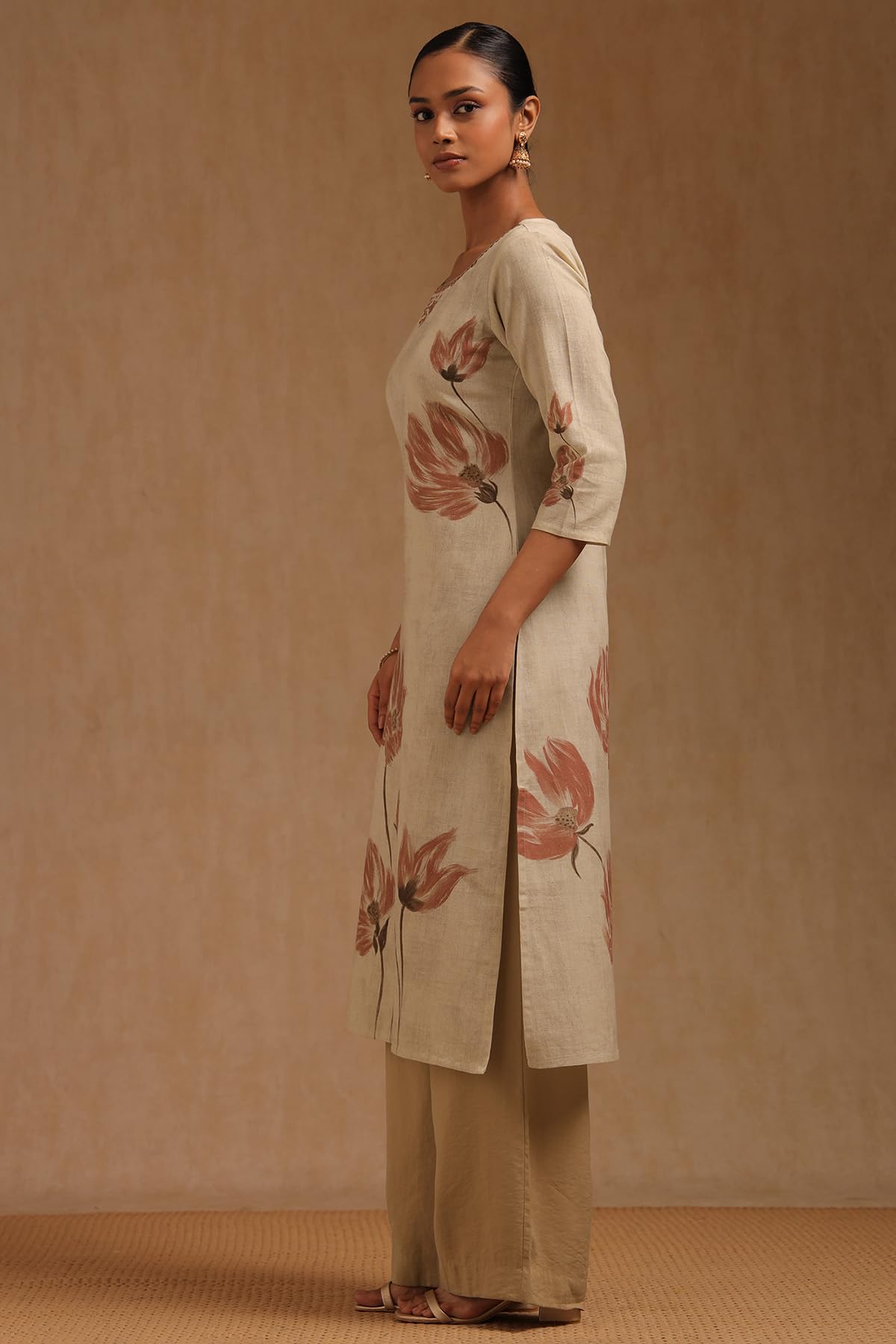 Soch Women's Pure Cotton Floral Kurta