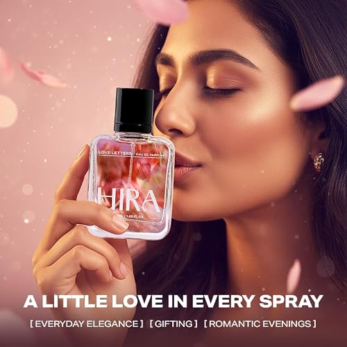 HIRA Love Letters Perfume for Women | Fruity Floral Vanilla EDP 50ml | Long Lasting Fruity Floral Vanilla EDP | Luxury Perfume for Women | Everyday Wear | Birthday Gift for Women & Girls