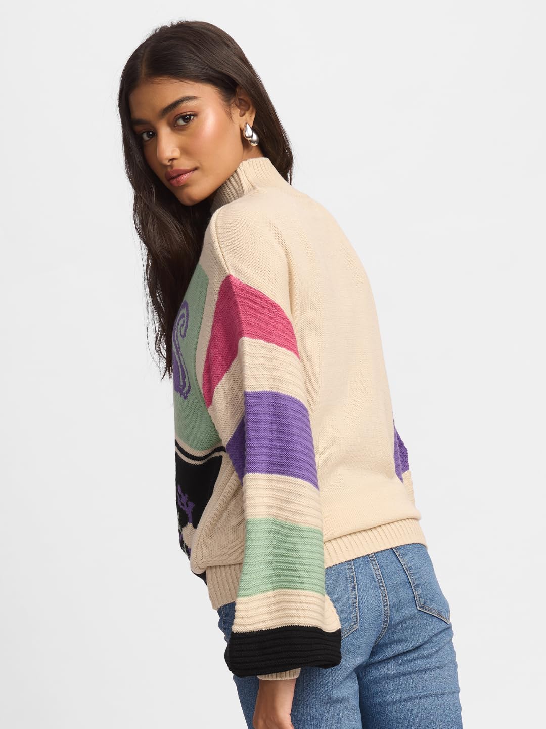 The Souled Store Woodland Women and Girls Oversized Sweater
