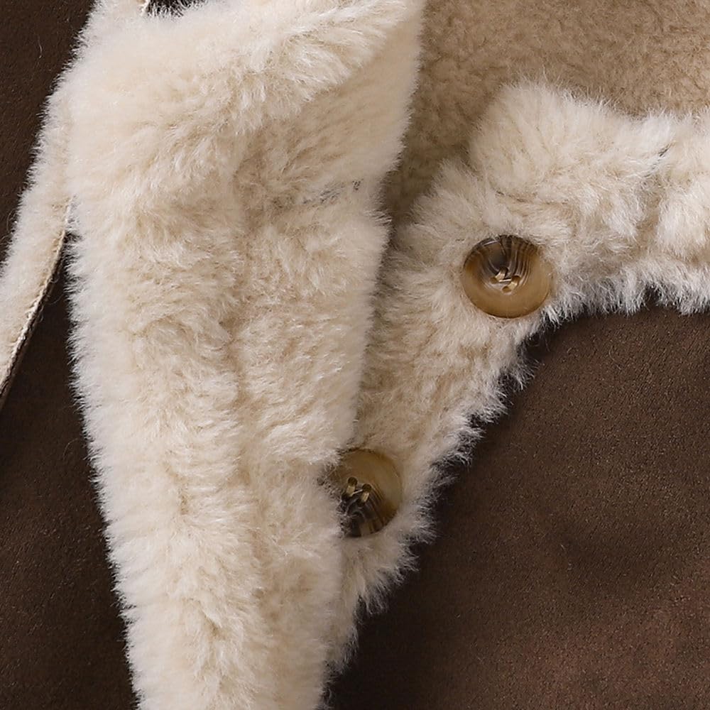 Hopscotch Girls Polyester Waist Length Jackets in Brown Color For Ages (5-6 Years)