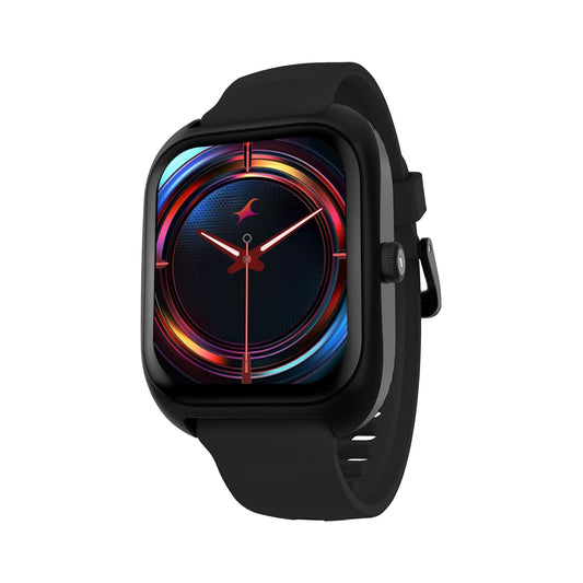 Fastrack VOX Plus 1.85” Smart Watch for Men & Women with TFT Display,to-do List,BT Calling, Offline Voice Commands, 24/7 Health Suite (SPO₂, HRM, Sleep), IP68, Games & Multiple Watch Faces