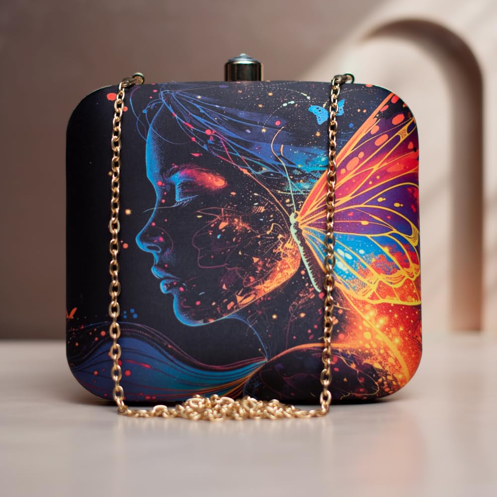 Artklim Butterfly Women Printed Clutch