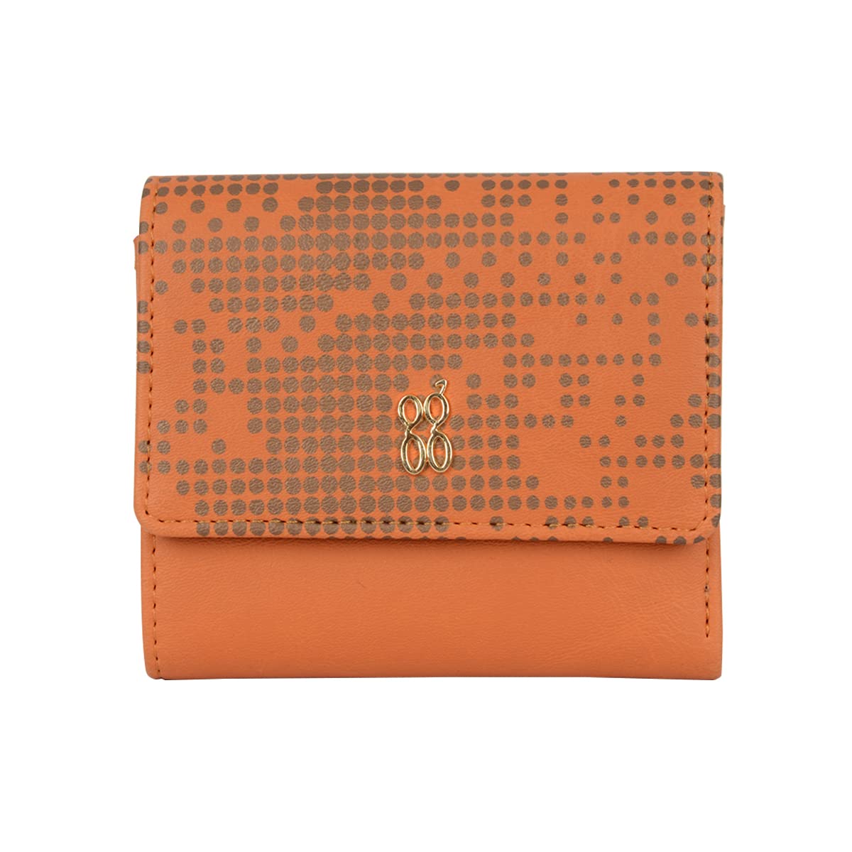 Baggit Women Orange Wallet Small Size | Ladies Stylish Purse Bag | Credit Card Money Holder