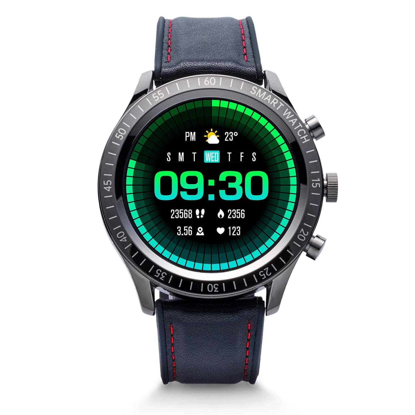 Vibez by Lifelong Urbane Smartwatch with 3D UI 1.32"HD Display|24x7 Heart Rate & Blood Oxygen Tracking|8 Sports Mode|Sleep Monitor|IP67 Waterproof|7 days Battery Backup(1 Year Manufacturer Warranty, VBSWM360, Black)