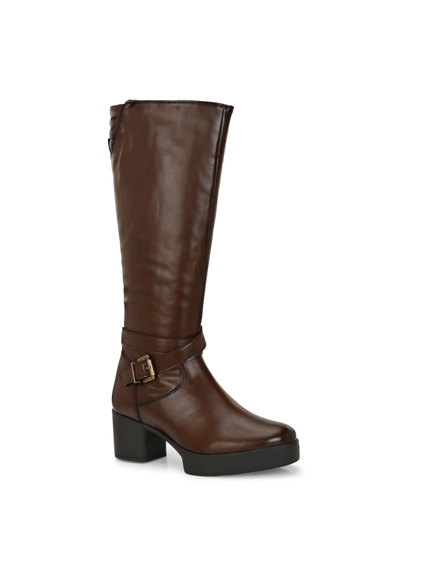 Delize Brown Women Knee ankle boots 66370-40