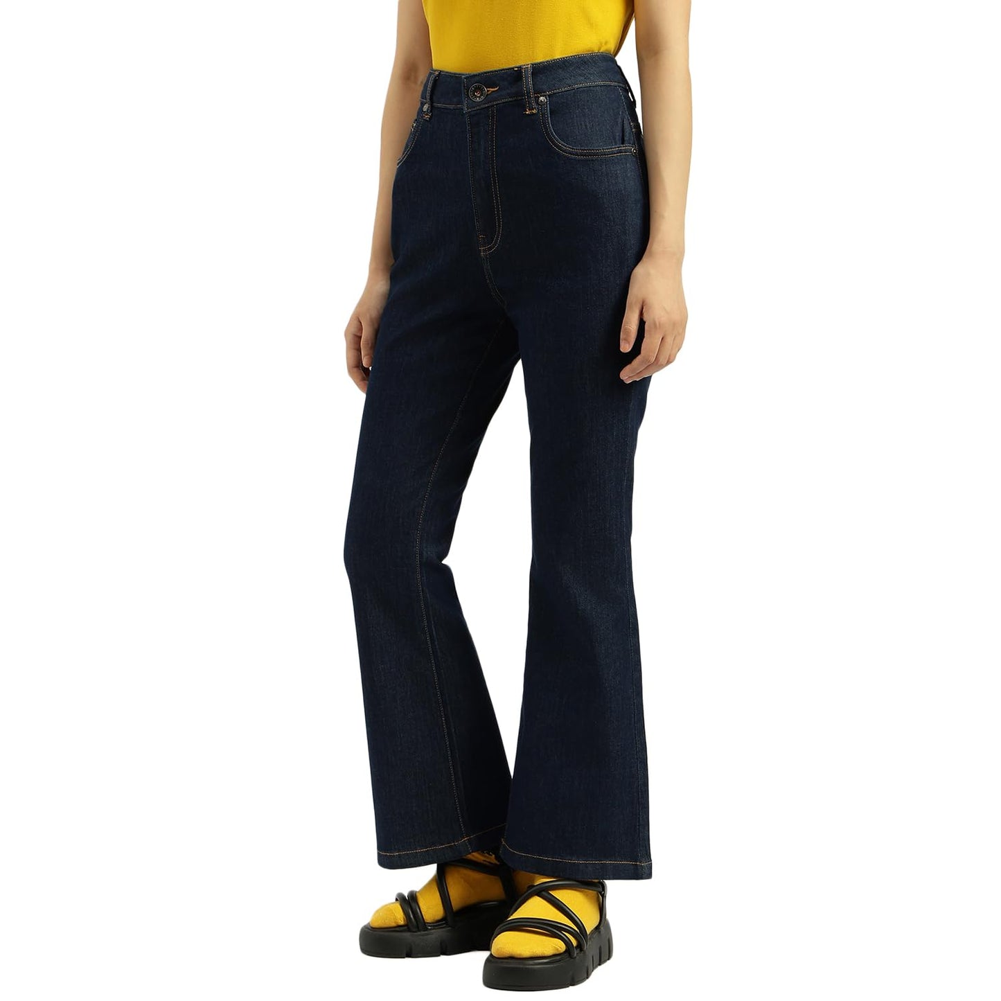 United Colors of Benetton Women's Boot-Leg Jeans (25A4ST5E9787I901_Blue