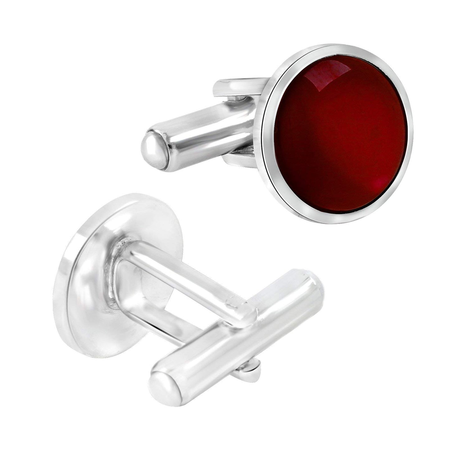 Zivom® Red Office Formal Shirt Blazer Cufflinks Pair Men Gift Box