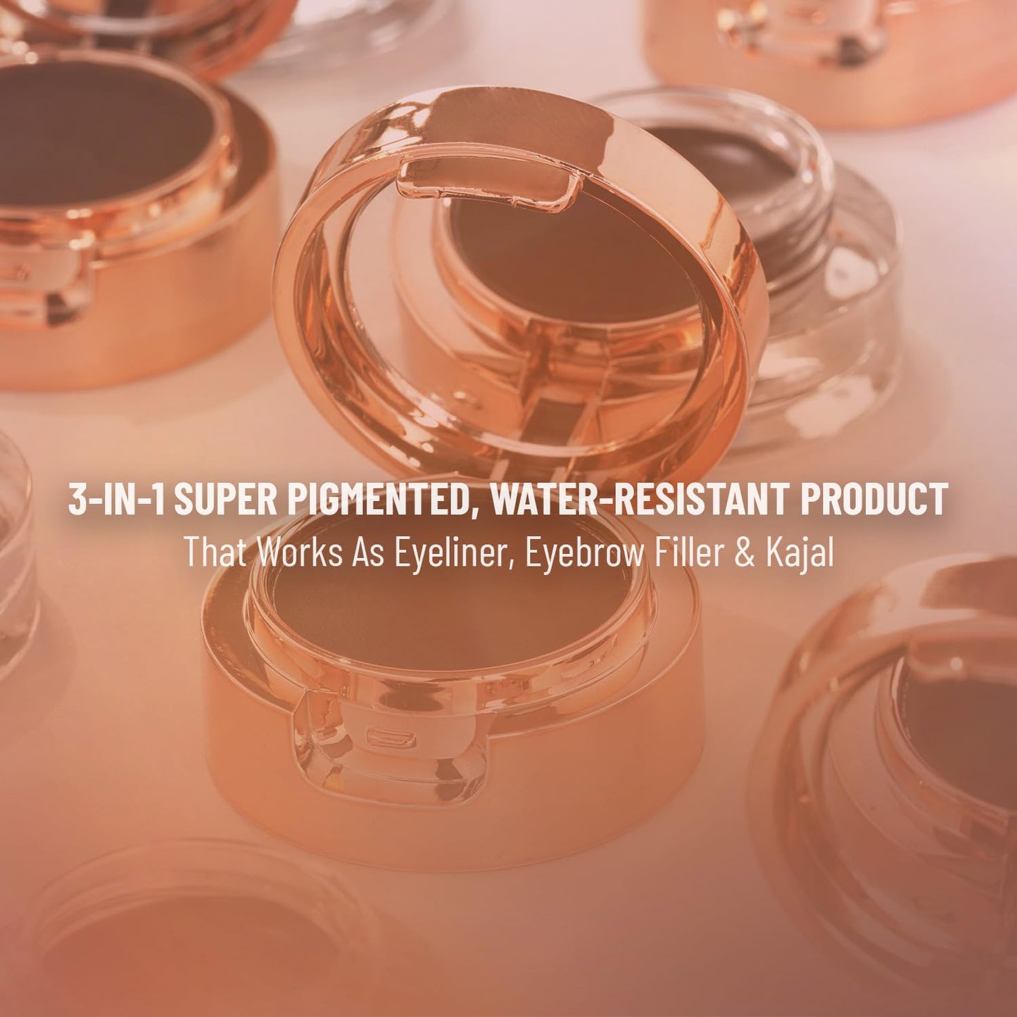 Swiss Beauty Waterproof Eyebrow & Gel Eyeliner 2 In 1 With Brush | Smudge Proof Gel Eyeliner And Eyebrow Definer Pencil | Shade- Brown, 7G