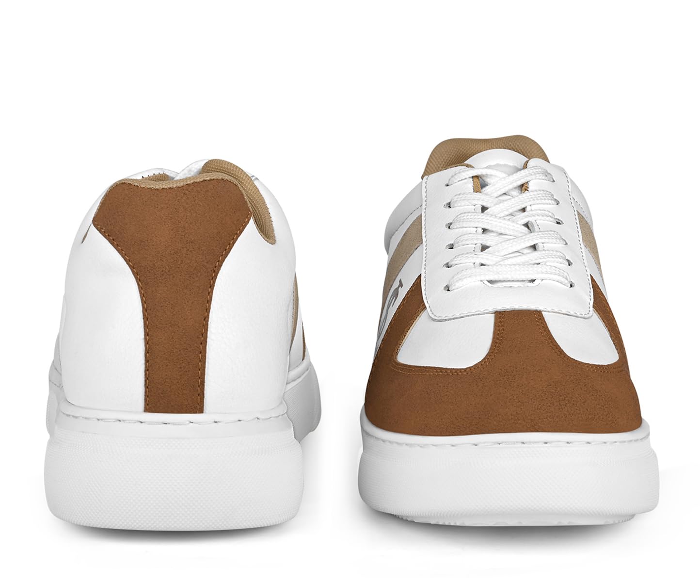 LOUIS STITCH White and Tan Sneaker for Men | Comfortable Sneaker | LSP-SNK-AVI012-WHTN