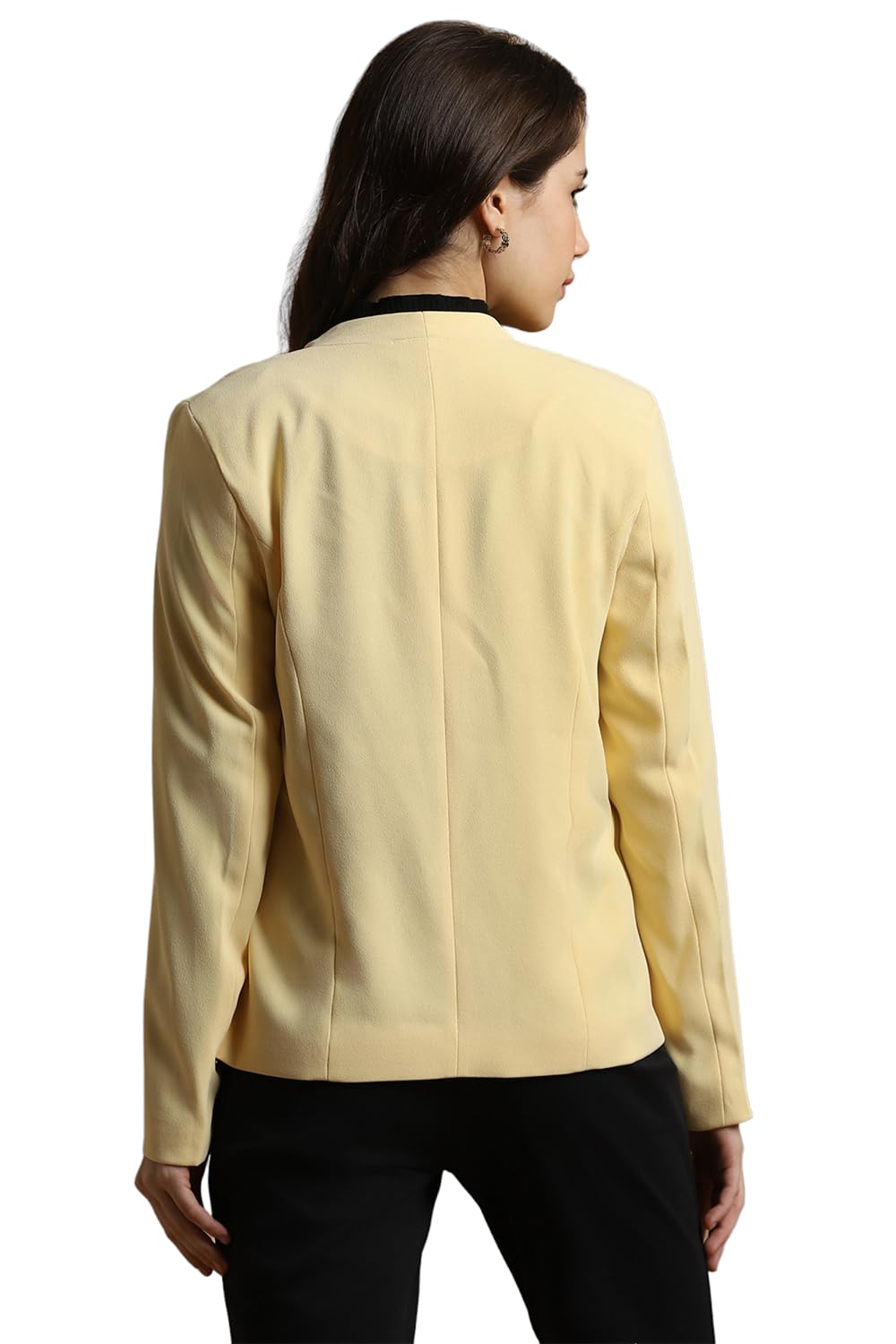 Allen Solly Women's Blazer (AHBZWRGFA84875_Yellow