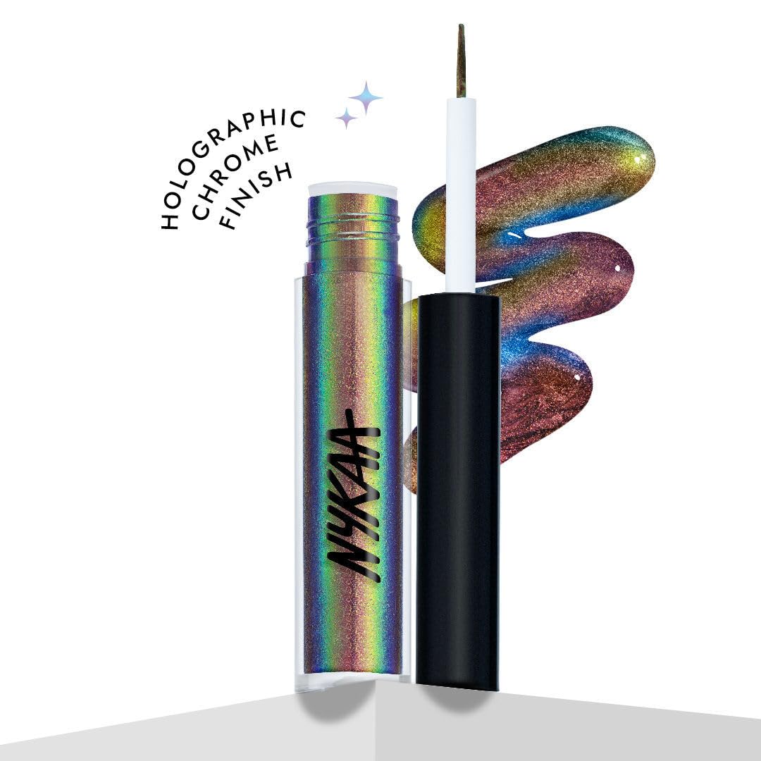 Nykaa Cosmetics Stardust Dual Chrome Eyeliner with Holographic Finish - URL/IRL (1.6ml)