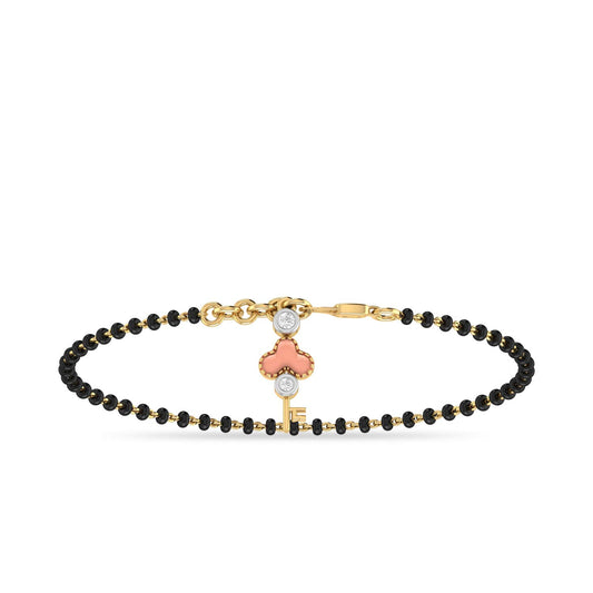 PC Jeweller 14k (585) Yellow Gold and Diamond Bracelet for Women