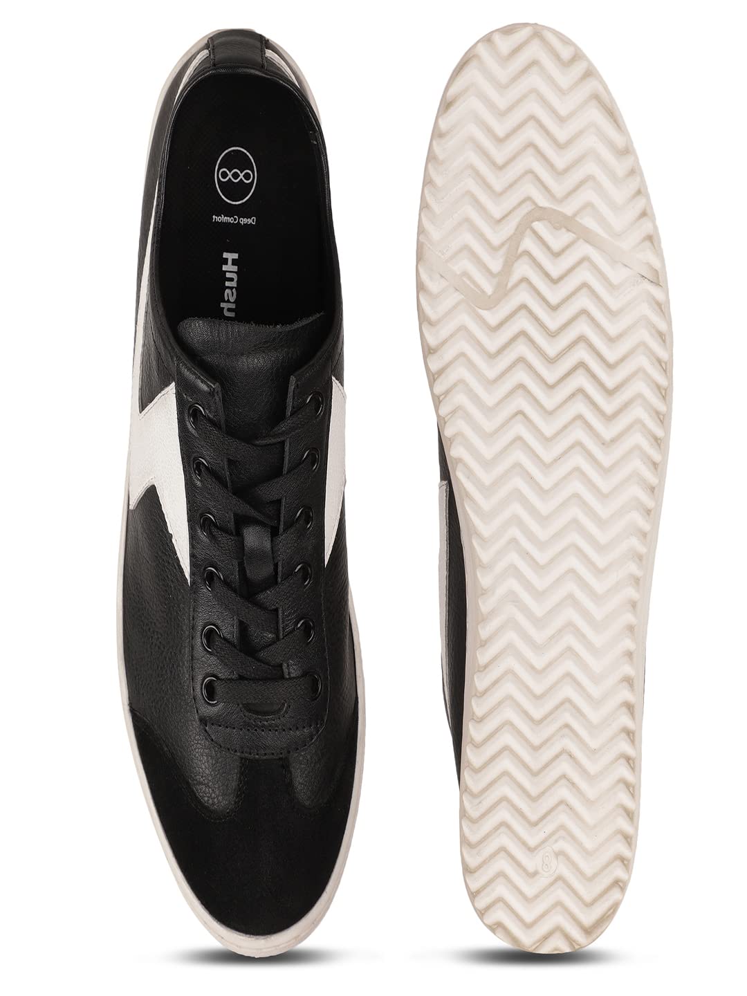 Hush Puppies Smith NEW Black Men Derby Shoes 7 UK (8246866)
