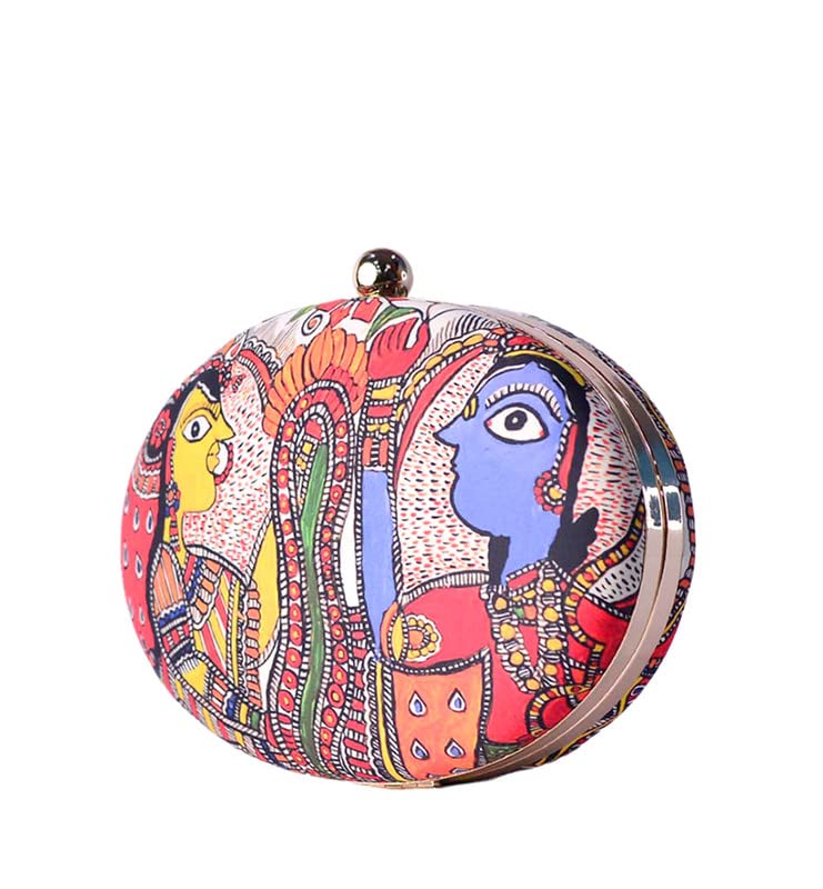 Artklim Vibrant Traditional Printed Clutch