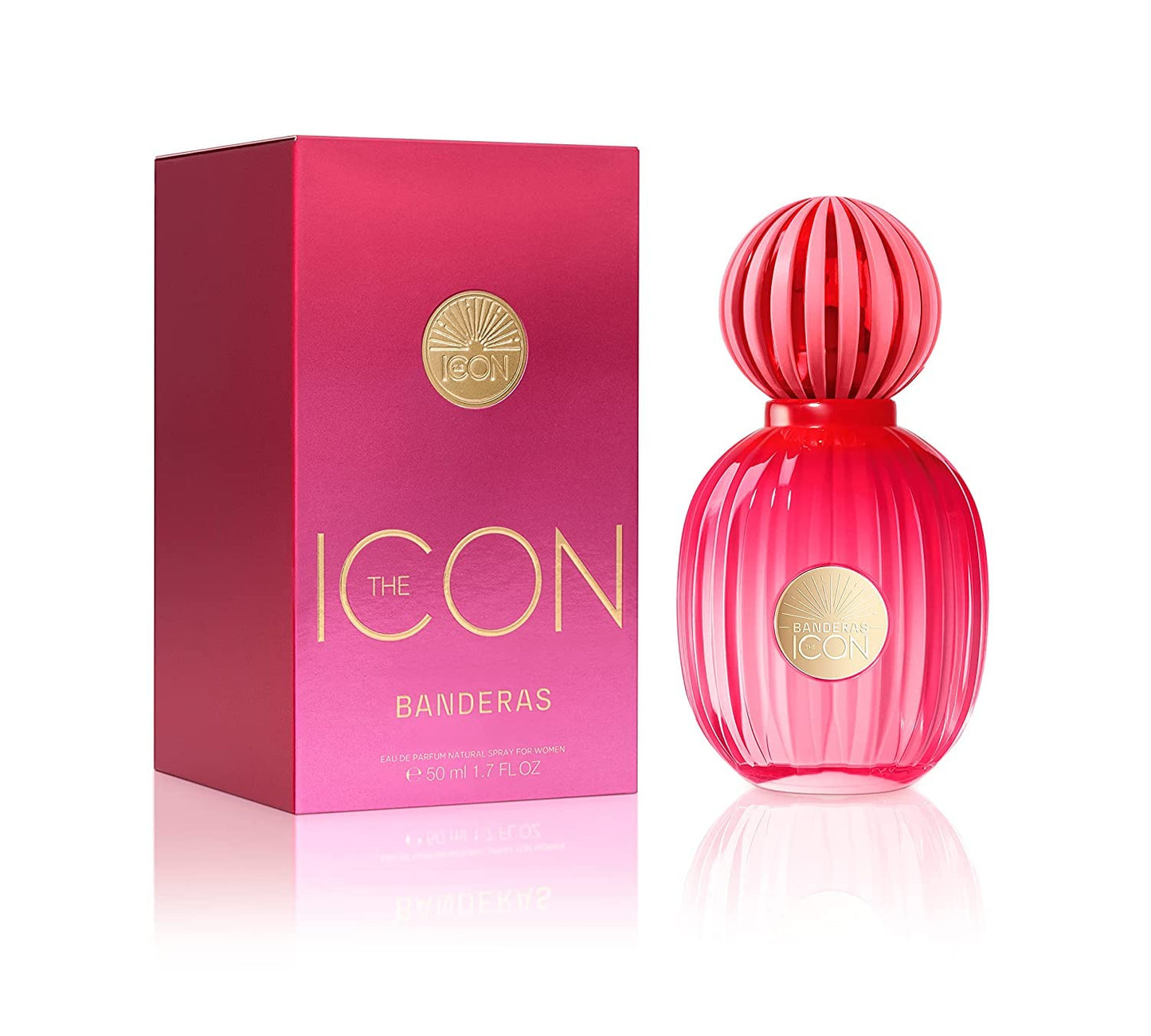 The Icon Woman by Antonio Banderas Eau de Parfum for Women - Long Lasting - Elegant, Refined and Sensual Fragrance - Vanilla, Floral and Fruity Notes - Ideal for Special Occasions - 50ml