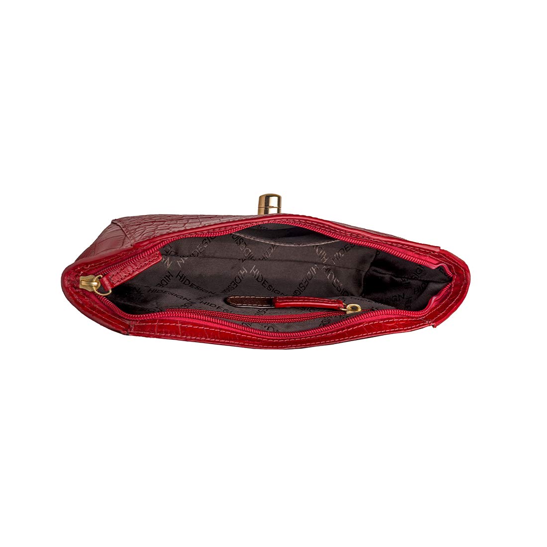 Hidesign Women Clutch (Red)