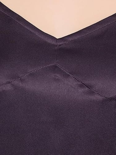 Clovia Women's Satin Printed Short Night Dress & Robe (NS6486P15_Purple_M)