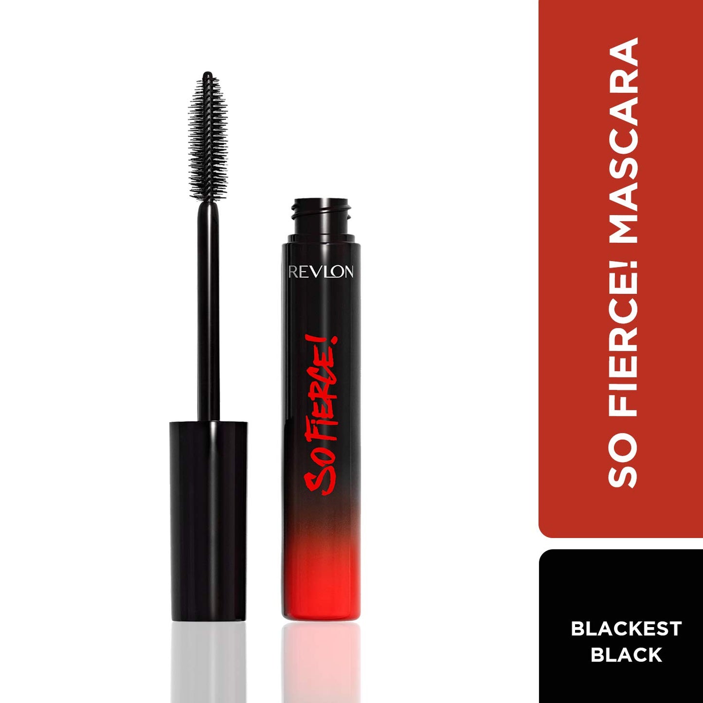 Revlon Mascara, So Fierce Big Bad Lash Eye Makeup, Volumizing, Lasts up to 24 Hours, No Clump, Smudge Proof, Flake Proof, Blackest Black (760), 0.34 Fl Oz
