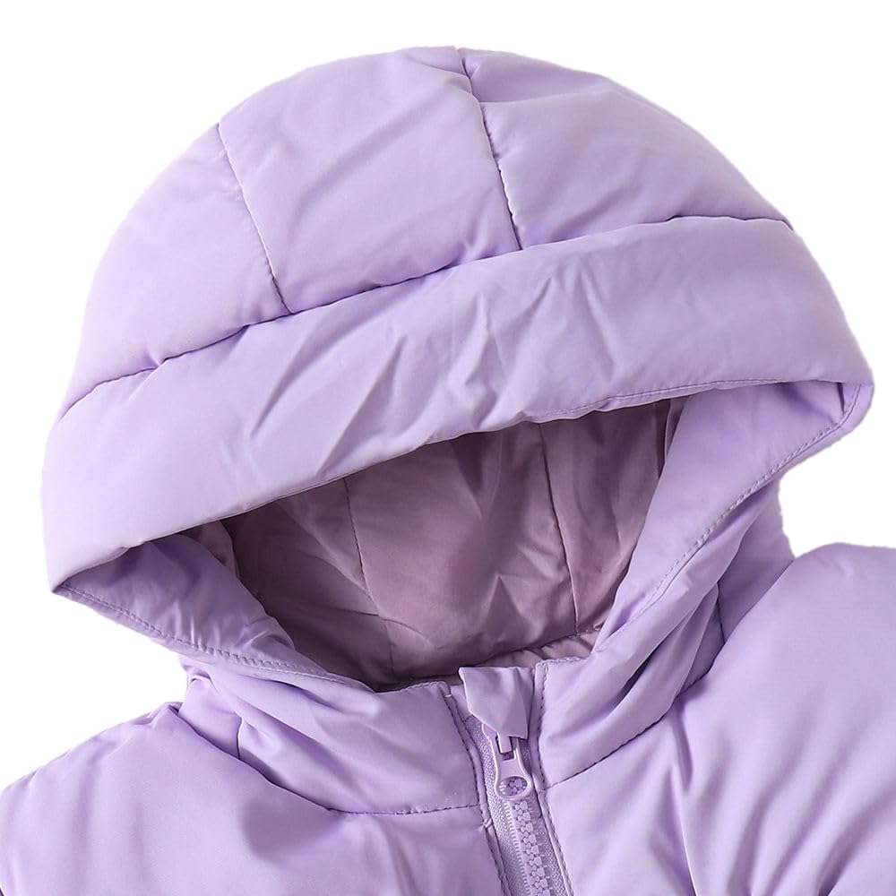Hopscotch Baby Girls Polyester Blend Waist Length Jackets in Lavender Color For Ages (12-18 Months)