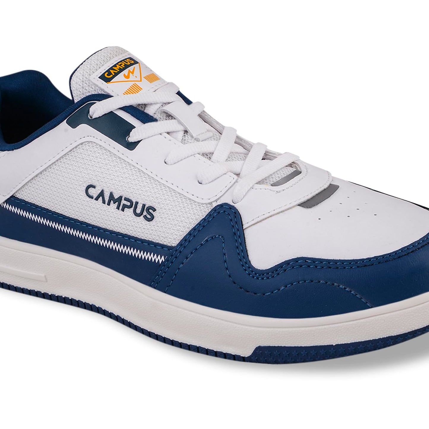 Campus Men's OG-08 WHT/MOD.BLU Sneakers - 6UK/India OG-08, White