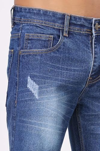 London Hills Denim Shorts for Men | Jeans Shorts for Men Plain Light Blue