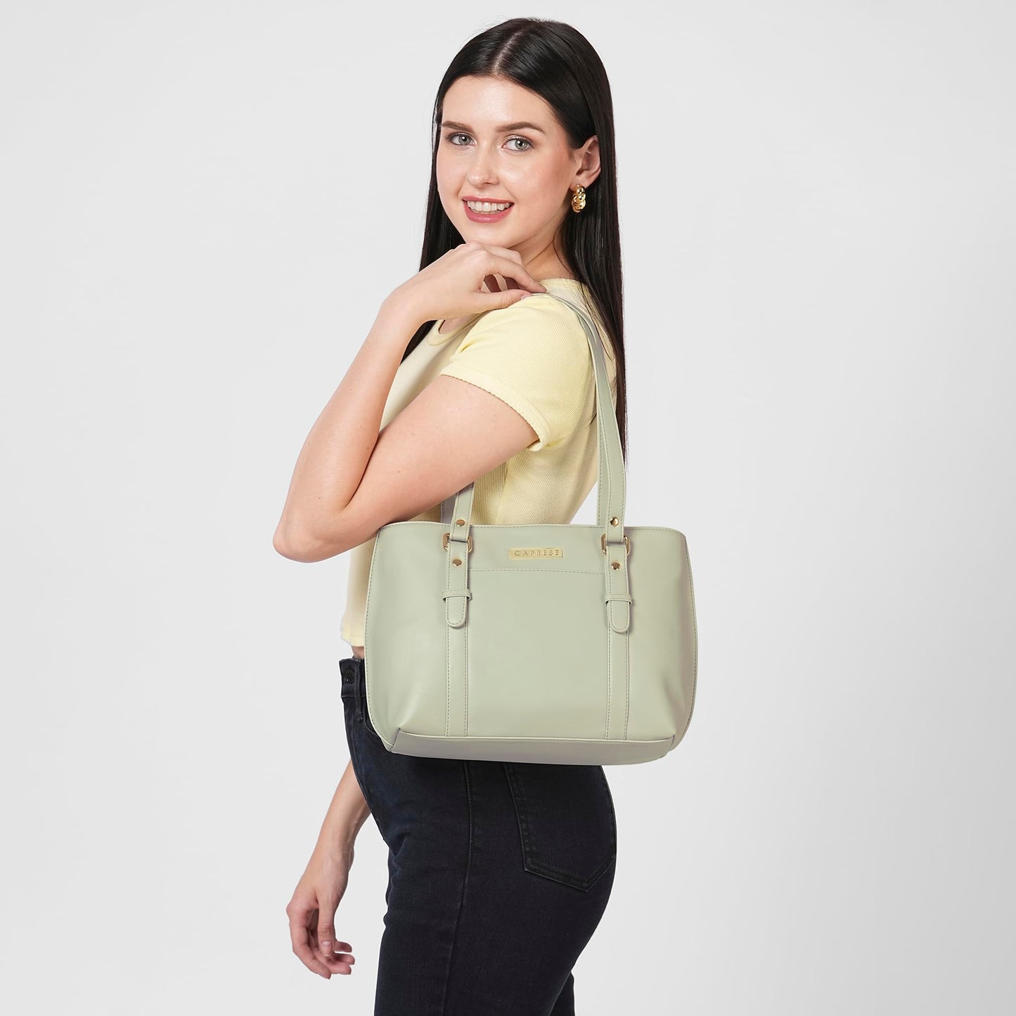 Caprese womens LONDON T Medium GREY I Tote Bag