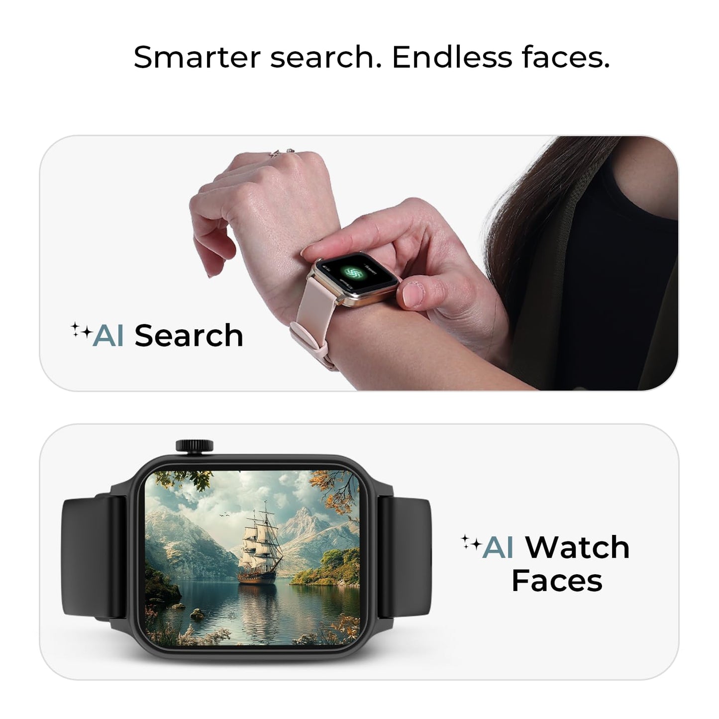 Noise Pulse Hyper Smart Watch with 21 Days Battery, 1.85" Display, AI Watch Faces, 100+ Sports Modes, Health Suite, SpO2 & Heart Rate Monitor, 1ATM Water Resistant(Jet Black)