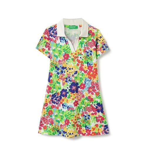 United Colors of Benetton Regular Fit Johny Collar Floral Polo Dress