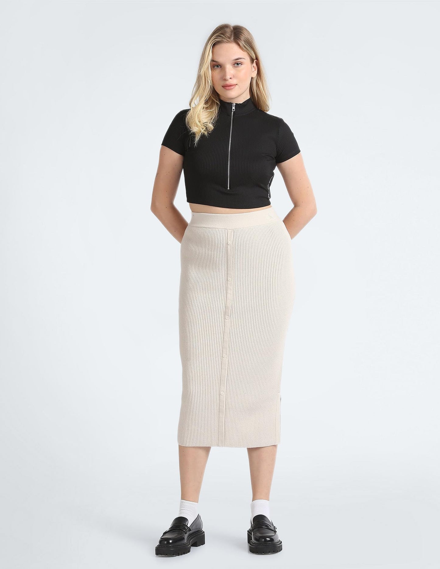 Calvin Klein Cotton Western Skirt