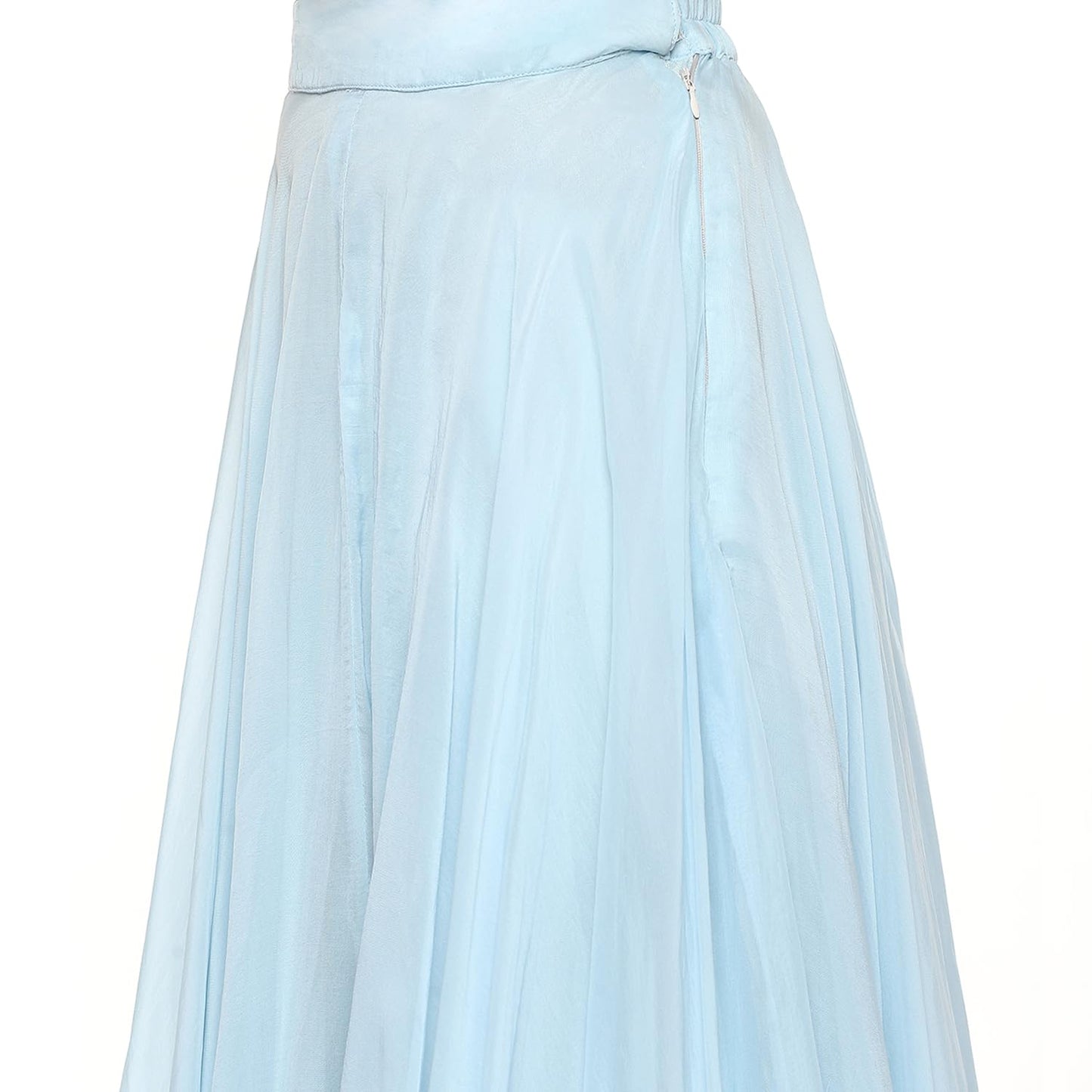 BIBA Women SOLID SHORT_KURTA SALWAR KURTA DUPATTA(SKDOCCASION WEAR9358_POWDER BLUE_36)