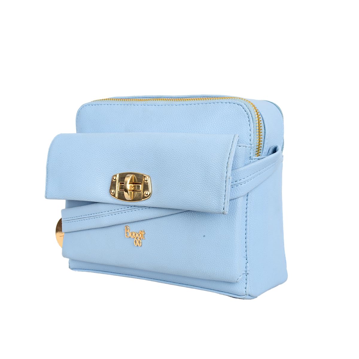 Baggit Women Blue Sling Bag XS Size | Ladies Stylish Casual Cross Body Purse Handbag