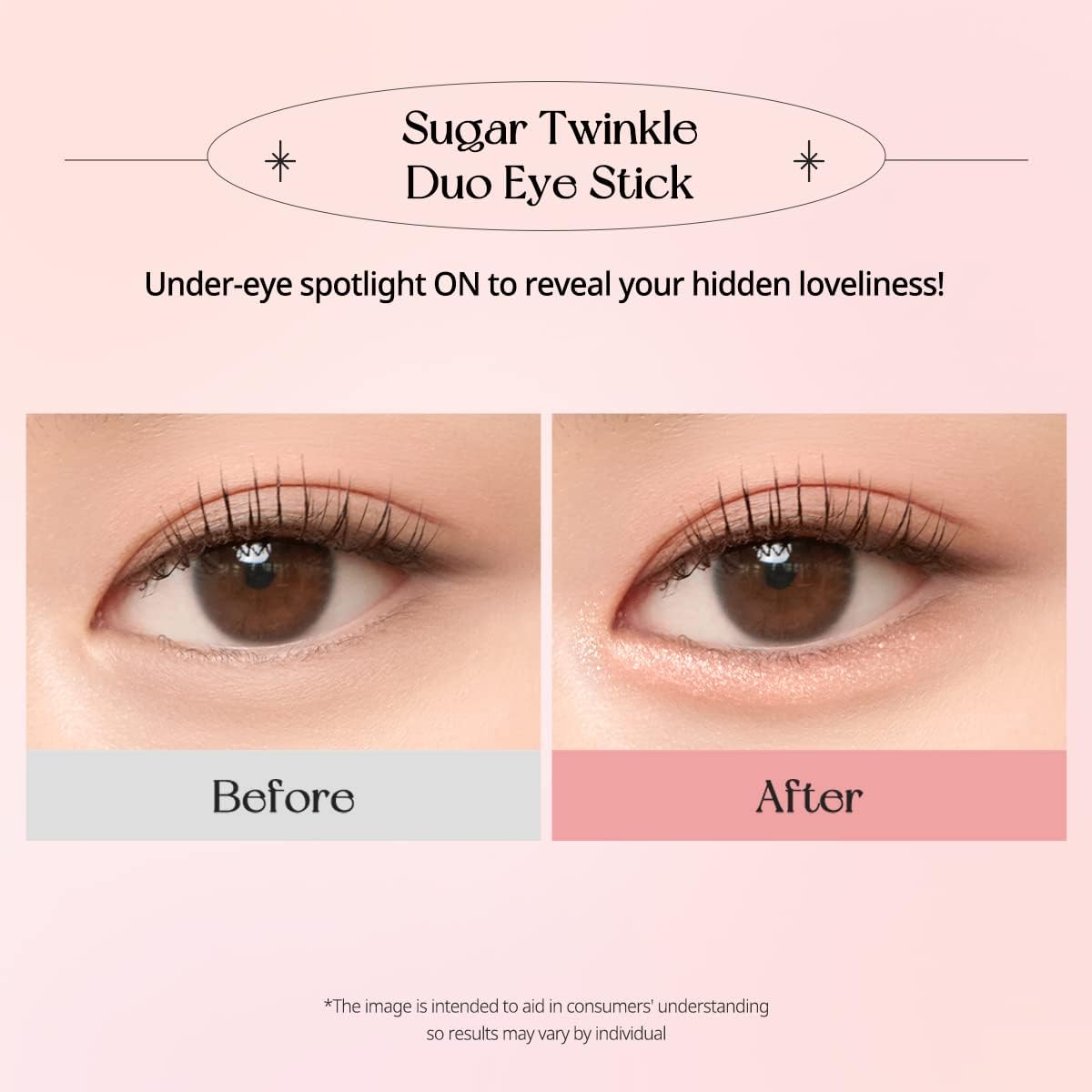 PERIPERA SUGAR TWINKLE DUO EYE SHADOW STICK (007 PINK LINEN)