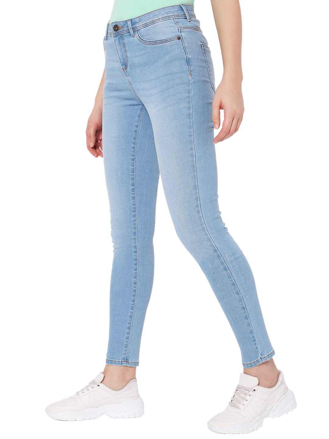 VERO MODA Women's Skinny Fit Blue Classic Jeans_29